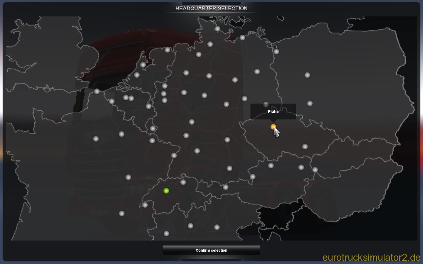 Die Map im ETS2 Euro Truck Simulator 2