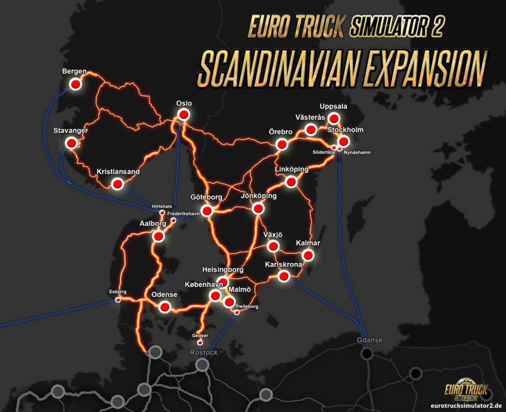 Übersicht Fährverbindungen in/nach Skandinavien