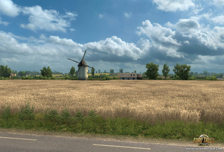 ETS2 Frankreich Windmühle
