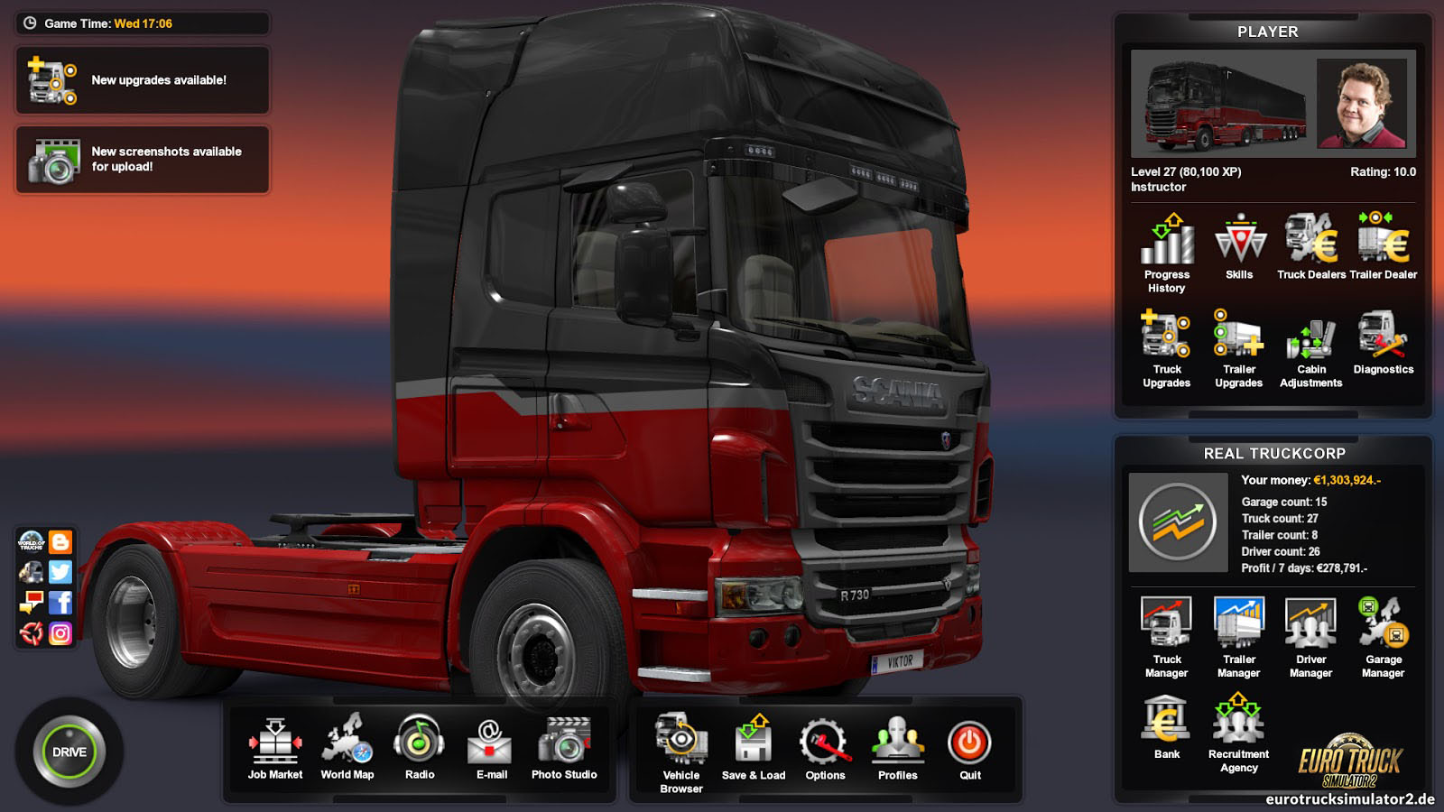 Ets 2 обновления. Euro Truck Simulator 2. Euro Truck Simulator 2 последняя версия. Евро трак симулятор 2 обновление. Меню етс 2.
