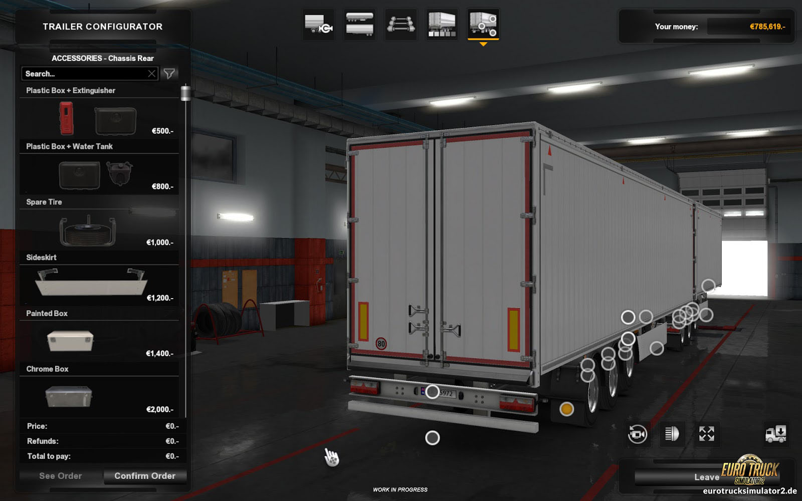 Ein erster Blick ins Auflieger-Management – Euro Truck Simulator 2