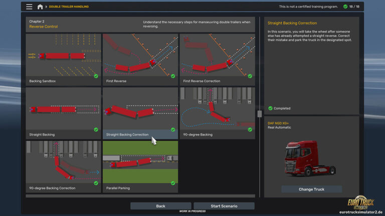 Zwei Anhänger in der Driving Academy