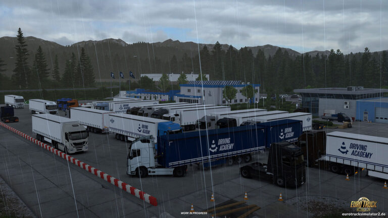 Zwei Anhänger in der Driving Academy