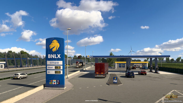 Tankstellen und Rastplätze in der Benelux-Region