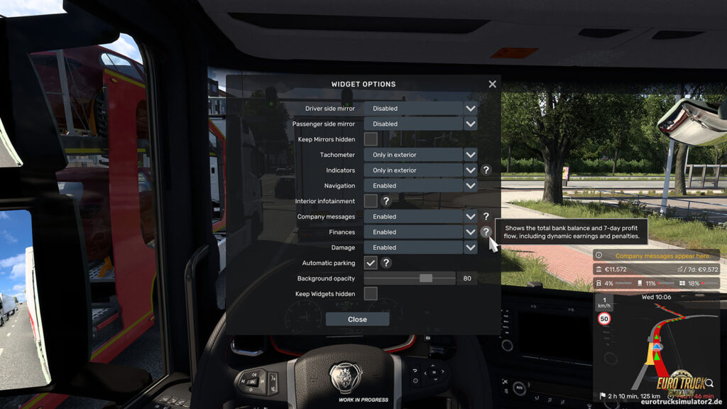 Neue Funktionen im Route Advisor