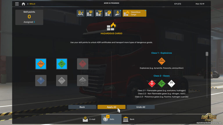 Neue Fähigkeiten-Ansicht