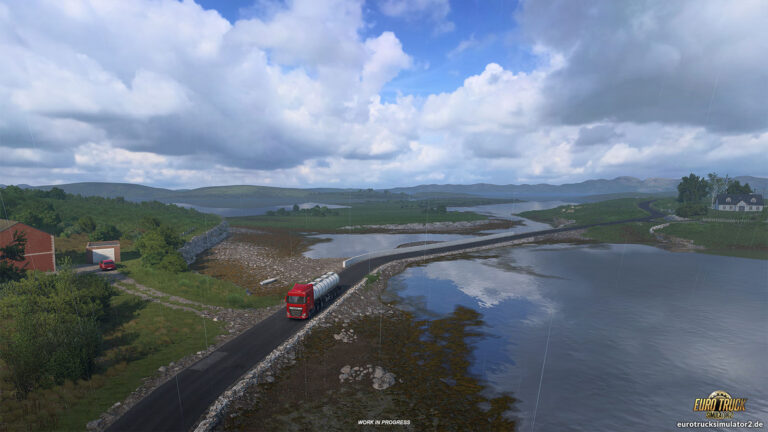 Die N59 in Irland
