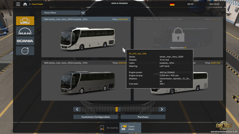 Aufträge und Fahrzeugkauf bei Reisebussen